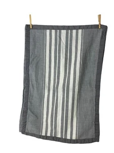 2 Fieldcrest Standard Gray Striped Pillow Shams 21"x30" 100% Cotton Quality - Picture 1 of 5