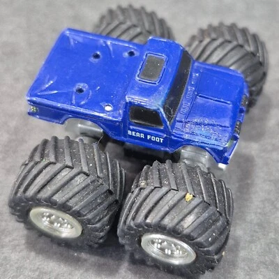 Vintage Funrise Bear Foot Blue Monster Truck Toy Truck Micro Machine Like - Image 1 of 4