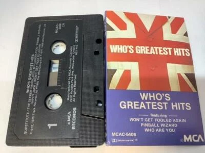 THE WHO’S GREATEST HITS Audio Cassette Tape 1983 MCA Records Canada MCAC-5408 - Image 1 of 4