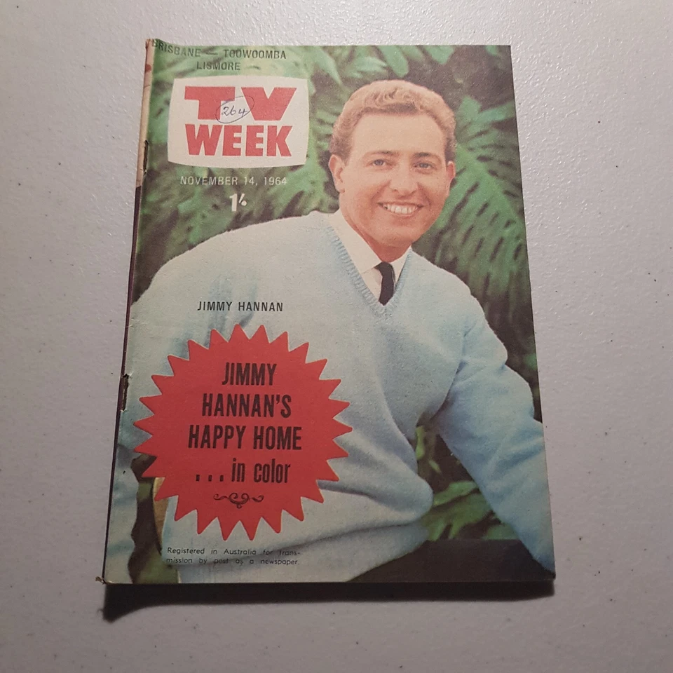 TV Week Brisbane November 14 1964 JImmy Hannan Voyage to The Bottom of the Sea - Image 1 of 1