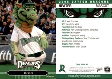 Heater 2005 MultiAd Dayton Dragons #35 Card *AutographDen*