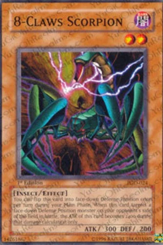 8-Claws Scorpion - PGD-024 - Common - 1st Edition Lightly Played Pharaonic Guard - Image 1 of 1