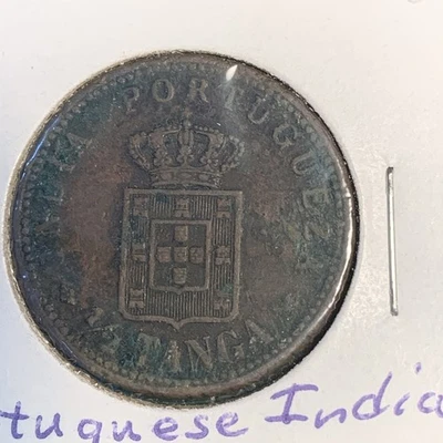 1903  Portugal India 1/2 (Half) Tanga Coin - Image 1 of 4