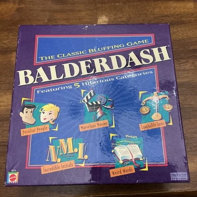 Balderdash The Classic Bluffing Board Game de Mattel 2003  Foto 1 de 4