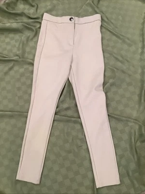 Zara Stretch Pants Ivory Size Small  - Imagem 1 de 4