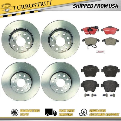 Комплект колодок передних задних тормозных дисков для Volkswagen Golf 2010 2012-2014 годов выпуска - Изображение 1 из 4