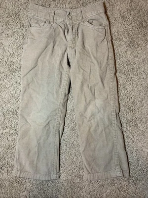 Pantalones de pana J. Khaki para niños talla 4 bolsillos ajustables en la cintura bronceado lavado a máquina Foto 1 de 4