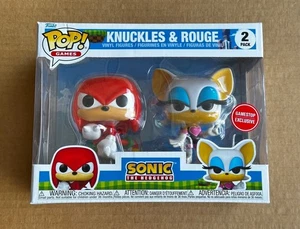 Knuckles Echidna & Rouge Bat Sonic the Hedgehog Funko POP! Games 2 Pack GameStop - Picture 1 of 6