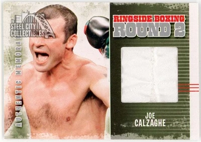Joe Calzaghe 2011 ITG Ringside Boxing Silver Trunks Card #AM-32 (White) - Image 1 of 2