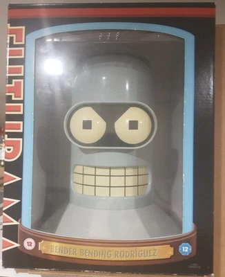 Futurama Seasons 1–4 (+Feature Length Movies) DVD Box Set Bender Head UK Edition - Image 1 of 4