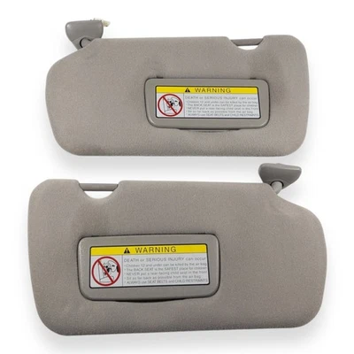 2000-2003 Nissan Maxima 2002-2004 Altima Driver & Passenger Sun Visor Pair Gray - Image 1 of 4