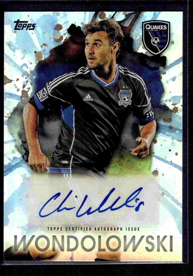2014 Topps MLS Maestros Autograph Chris Wondolowski San Jose Earthquakes - Image 1 of 2