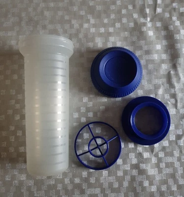 Tupperware Mix Fix Max, Schüttelbecher, 700 ml, blau NEU - Bild 1 von 2