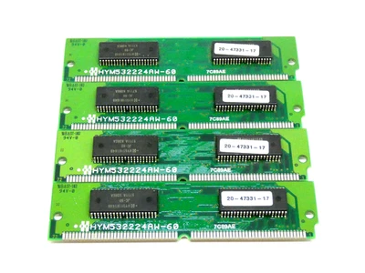 Hyundai HYM532224AW-60 4x8MB (32MB)  EDO-RAM 72-pin 60 ns - PC Computer Memory - Image 1 of 2