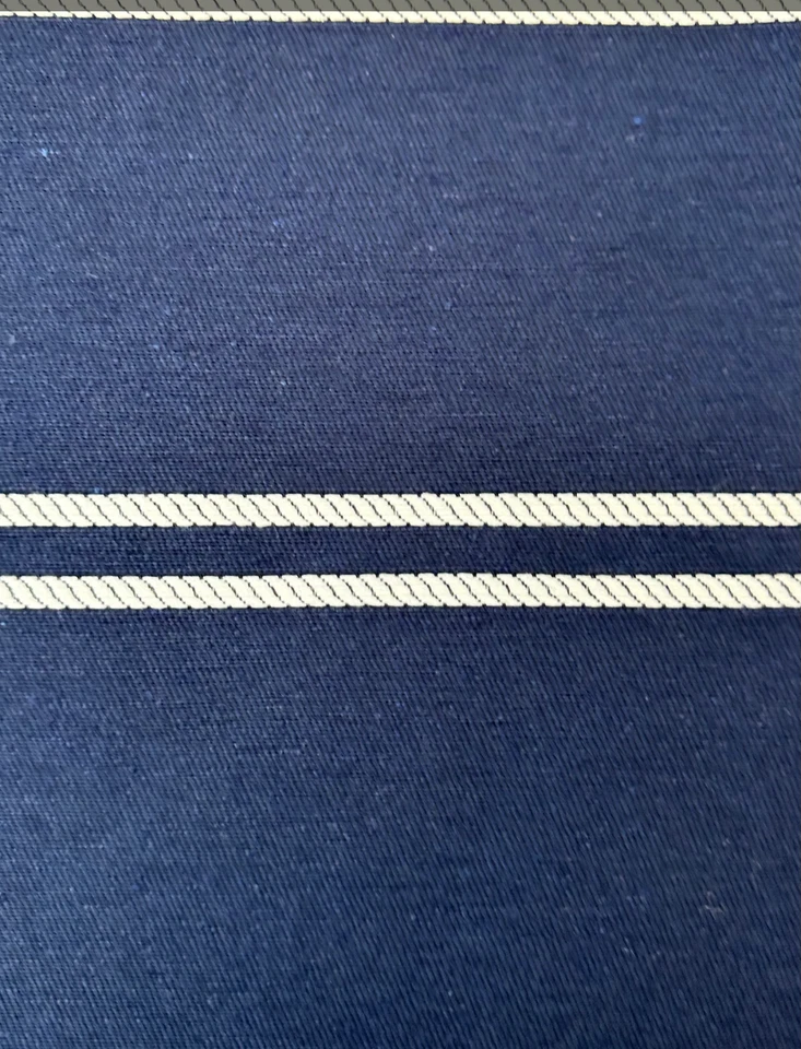 Ralph Lauren Nautical Fabric, 2 Yards, Marina Marine, 100% Cotton - Image 1 of 2