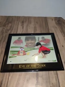 Tiger Woods Eye Of The Tiger Kenneth Gatewood Harrison Woods Framed Print 10'x8' - Picture 1 of 6