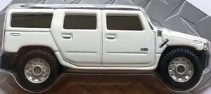 Maisto Hummer H2, White 1:64 ,Diecast 4 Door SUV, Rare, Still New on a Cut Card - Picture 1 of 5