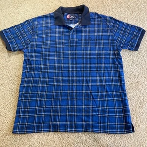 Chaps Ralph Lauren Poloshirt Herren Größe L Large blau kariert kurzarm - Bild 1 von 10