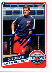 Carson Blair 2013 Salem Red Sox Signed Card