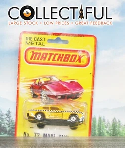 MATCHBOX - #72 MAXI TAXI - FORD CAPRI MK.I - 1980 MOC🔥 - Picture 1 of 2