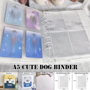 A6 Plush Card Album Cute Samoyed Shiba Inu Pattern Idols PhotoAlbum Binder Cover - Picture 1 of 23