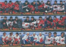 U PICK EM LOT 2021-22 21-22 UD Tim Hortons Team Canada Trios card set #T1-15
