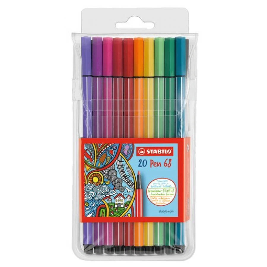 STABILO Fasermaler Pen 68, 20er Kunststoff-Etui - Bild 1 von 1