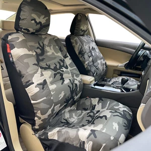 Canvas Seat Cover For Toyota Tacoma 4Runner Rav4 Camouflage Camo Front Set - Picture 1 of 2