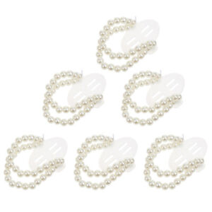 6 Stk. Korsage Armbänder Perlen Hochzeit Handgelenk DIY Zubehör Prom
