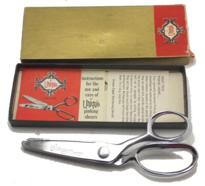 Vintage Unique by Clauss Pinking Shears No PE7 With Instructions & Box USA Used - Image 1 of 2