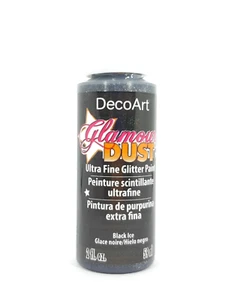 DecoArt Glamour Dust 59ml DGD21 Black Ice glitzernde Acrylfarbe - Bild 1 von 1