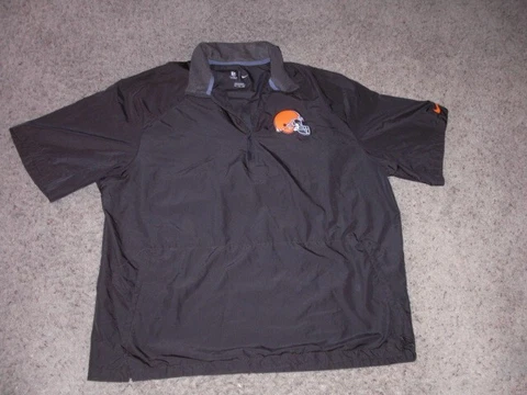 CLEVELAND BROWNS Nike On Field authentic short sleeve lightweight Jacket 2XL Cover
