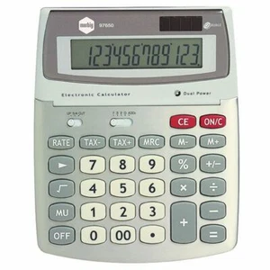 Marbig Large Desktop Calculator 12 Digit GST 160W x 200L x 55mmH 97650 - Picture 1 of 1
