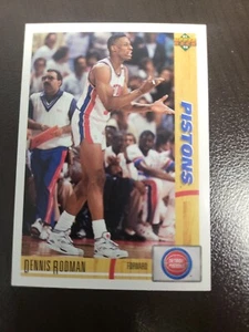 Tarjeta Dennis Rodman 1991-92 Upper Deck #185 - Imagen 1 de 2