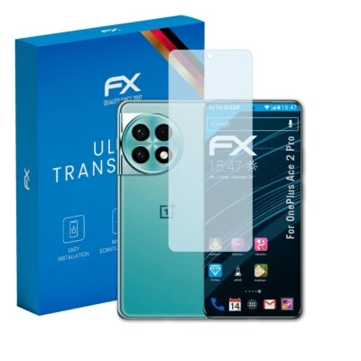 atFoliX 3x Screen Protection Film for OnePlus Ace 2 Pro Screen Protector clear - Image 1 of 4