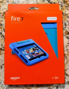 Amazon Kid-Proof Case for Fire 7 12th Gen Blue And Green - Picture 1 of 2