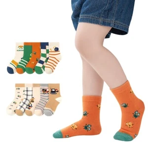 5 Pairs Children's Boys Girls Socks Cotton Ankle Socks Baby Socks 1-12 Years - Picture 1 of 20
