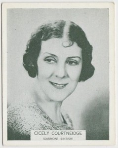 Cicely Courtneidge 1934 ARDATH British Born Film Stars Tobacco Card #28 LARGE