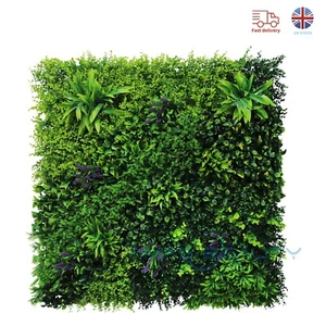 100x100cm Artificial plants Living Wall Hedge Fence Panel In / Outdoor UV Stable - Picture 1 of 13