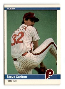 1984 Fleer Steve Carlton  #25   Philadelphia Phillies Baseball Card