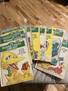 Vintage 70s The Sesame Street Library, Treasury Books, Story Book, Lot of 10 - Picture 1 of 12