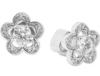Aretes para mujer Kate Spade New York W1129 plata cristal flor Foto 1 de 2