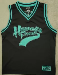 Hawaii's Finest Sewn Graphic Logo Jersey Tank Top Black L - Picture 1 of 2