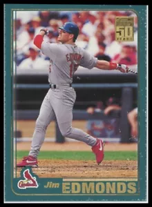 2001 Topps #702 Jim Edmonds Cardenales de San Luis - Imagen 1 de 1