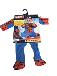 Marvel Spider-Man Spiderman Costume Infant Baby 0-6 Months Superhero New NWT - Picture 1 of 4