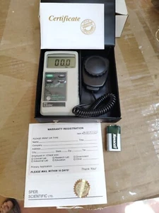 SPER Scientific Light Meter LUX/FC - Model 840020C - NIST Calibration - Picture 1 of 13