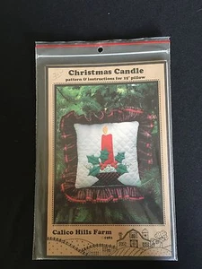 Calico Hills Farm Christmas Candle Pattern For 15 Inch Pillow - Picture 1 of 2
