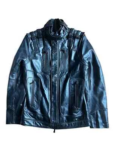 Balmain FW10 Decarnin Bondage Strapped Leather Jacket - Picture 1 of 9