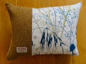 Harris Tweed & Grasses, -Country Life- 20 x 16” Cushion Cover - Zip- ONE ONLY - Picture 1 of 8