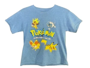 Blue Pokemon Gotta Catch Them All T Shirt, size L(10-12) - Picture 1 of 4